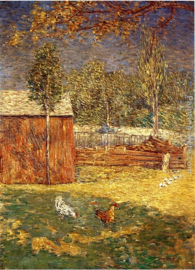 Midday painting - Julian Alden Weir Midday art painting